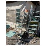 11 school chairs 15" high (NO SHIPPING)