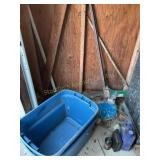 Contents of shed,  Apple picking buckets, 4 ft