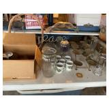 Misc vases, goblets, candle holders etc