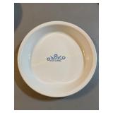Vintage corning ware 9" blue corn flower  pie