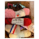 Misc yarn, ribbon etc