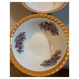 3 bowls, Yamatsu pearlized luster Japan 7" dia