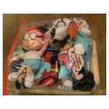 6 Misc plush dolls- Sherman, Rocky & Bullwinkle,