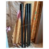 4 metal tube poles 2.5" dia, , 5 ft tall