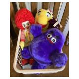 1984 Ronald, Birdie, Grimace plush set