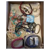 Misc. Costume jewelry- necklaces,watches -