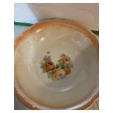 Homer Aughlin serving bowl 9" dia, shows some wear