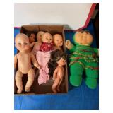 Misc dolls,  rubber, plastic,  cabbage patch,