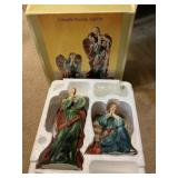 Grandeur Noel porcelain angel set, tallest is