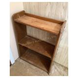 Small wood book shelf, 19x7.8x28"