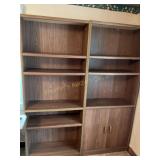 Bookcase adjustable shelves 58" x 70" x