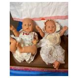 2 realistic Baby dolls, 13" tallest, male & female