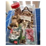 Spool doll crafting supplies, etc.