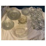 Glass plates, candy bowls, sundae glasses etc