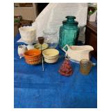 Misc glass & ceramic items, E O Brody, gravy