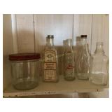 Vintage bottles & jar- Watkins, Crass, etc.