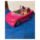 Barbie car 13 1/2" long,  moving wheels w/ John
