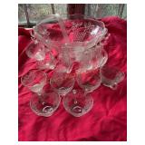 26 pc Anchor hocking punch bow set harvest grape