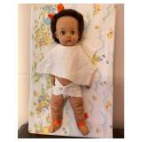 Vintage rubber doll,  16" tall, shows wear