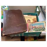 Misc. lot- business binder (shows wear), post