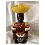 Old Oak Rum Limbo drummer empty bottle, 10"