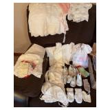 Doll/ baby clothes, shoes, mittens, etc