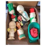 7 Vtg Wizard air freshener figures, 6"