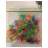 Ceramic Christmas tree bird light pegs