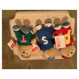 Alvin & chipmunks dolls, 80s, NWT