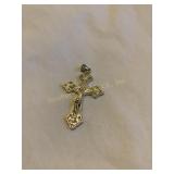 925 silver cross pendant, 2", marked on link.13