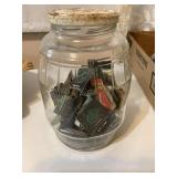 Jar w/ advertising matchbooks