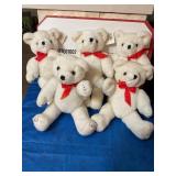 5 posable bears 12" tall NWT