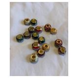 16 Pugster European Faberge egg bracelet charms