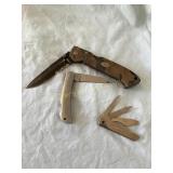 3 Misc pocketknives- Bersetta, Revlon, etc.