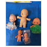 Rubber dolls 5" tallest
