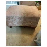 Ottoman 23" x 14" x 18", shows some wear