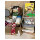 Large craft assortment- foam/wood shapes, molds,