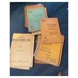 Misc business law manuals, business financial