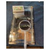 Glass mirror organizer 9" x 16", trinket box