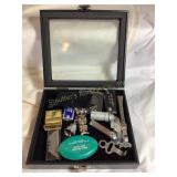 Misc. lot display organizer 8.5x7.5" w/contents-