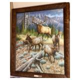 Framed canvas Ladies First by cynthie Fisher