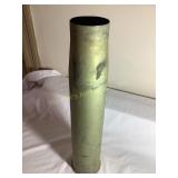 1950ï¿½s ? Military artillery shell casing 3.5ï¿½d x
