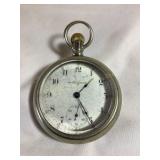 Elgin pocket watch, 15 jewel, organic crystal