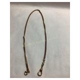 Watch fob chain, 1/10 14 kt., 14"