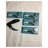 4 Frost cutlery Hawkbill pocket knife 2.5" blade