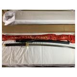 Japanese samurai sword w/scabbard,bag Replica. NIB