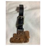 Alis Chalmers tractor/dozar watch fob, 2"W