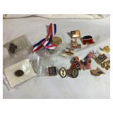 12+ Misc lapel pins- USA, realtor, etc.