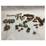 Misc. cuff links, tie bars, bolo cuff link