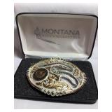 Montana Silversmiths NRA  belt buckle, 5.25",